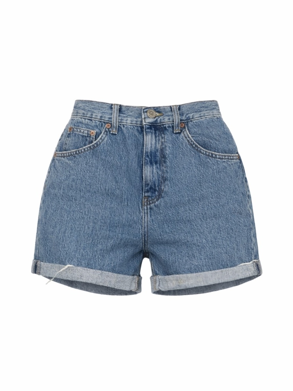 Urban Outfitters BDG Cuffed Mom Denim Short - Blue - 25